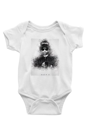 Eazy-E Beyaz Bebek Body - Zıbın
