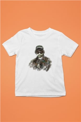 Eazy-E Beyaz Unisex Çocuk Tişört