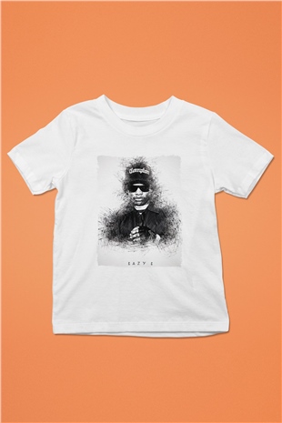 Eazy-E Beyaz Unisex Çocuk Tişört