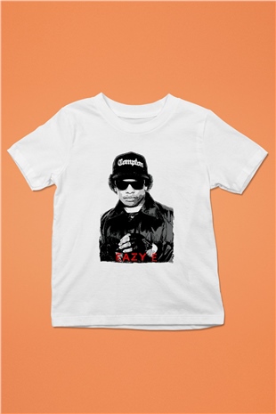 Eazy-E Beyaz Unisex Çocuk Tişört