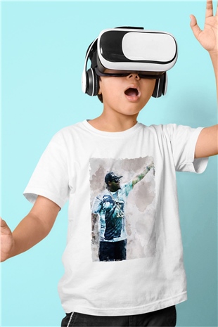 Eazy-E Beyaz Unisex Çocuk Tişört