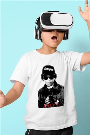 Eazy-E Beyaz Unisex Çocuk Tişört
