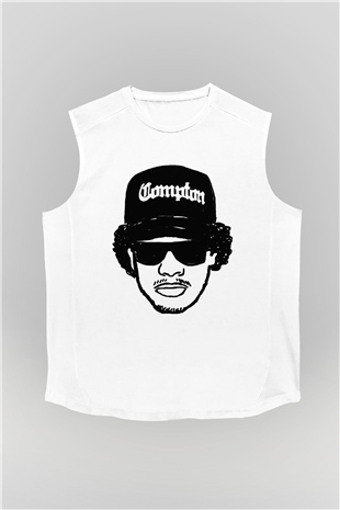 Eazy-E Beyaz Unisex Kolsuz Tişört