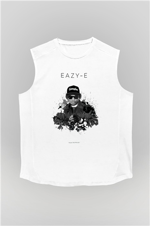 Eazy-E Beyaz Unisex Kolsuz Tişört