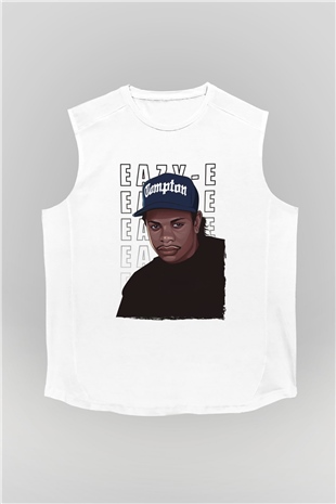 Eazy-E Beyaz Unisex Kolsuz Tişört
