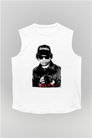 Eazy-E Beyaz Unisex Kolsuz Tişört