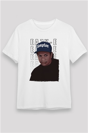 Eazy-E Beyaz Unisex Tişört T-Shirt - TişörtFabrikası