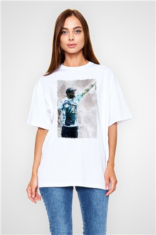 Eazy-E Beyaz Oversize Tişört Oversize T-shirt - TişörtFabrikası