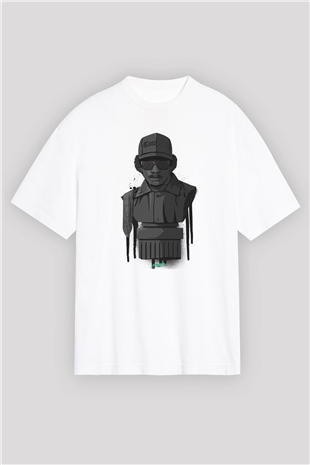 Eazy-E Beyaz Oversize Tişört Oversize T-shirt - TişörtFabrikası