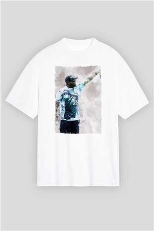 Eazy-E Beyaz Oversize Tişört Oversize T-shirt - TişörtFabrikası