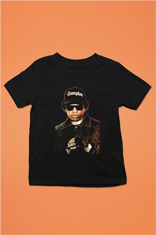 Eazy-E Siyah Unisex Çocuk Tişört