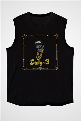 Eazy-E Siyah Unisex Kolsuz Tişört