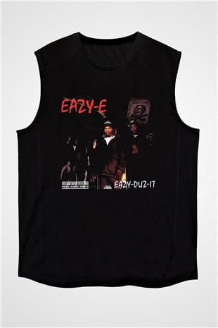 Eazy-E Siyah Unisex Kolsuz Tişört