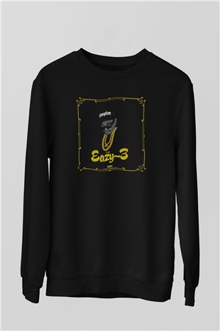 Eazy-E Siyah Unisex Sweatshirt