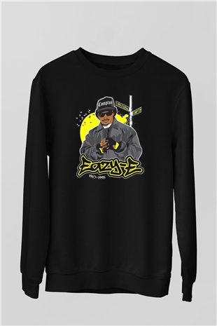 Eazy-E Siyah Unisex Sweatshirt