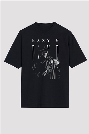 Eazy-E Siyah Oversize Tişört Oversize T-shirt - TişörtFabrikası