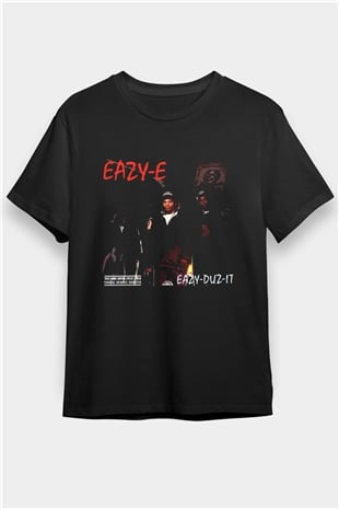Eazy-E Siyah Unisex Tişört T-Shirt - TişörtFabrikası