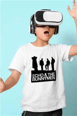 Echo and the Bunnymen Baskılı Beyaz Unisex Çocuk Tişört