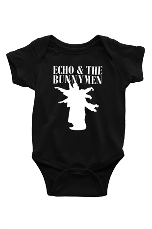 Echo and the Bunnymen Baskılı Siyah Bebek Body - Zıbın