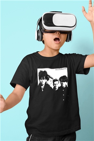 Echo and the Bunnymen Baskılı Siyah Unisex Çocuk Tişört