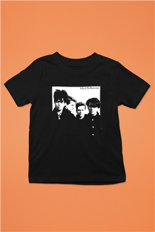 Echo and the Bunnymen Baskılı Siyah Unisex Çocuk Tişört