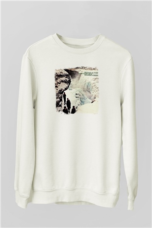 Echo and The Bunnymen Baskılı Unisex Beyaz Sweatshirt