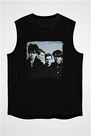 Echo and The Bunnymen Baskılı Unisex Siyah Kolsuz Tişört