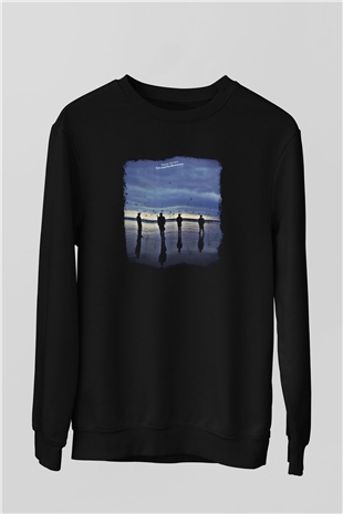 Echo and The Bunnymen Baskılı Unisex Siyah Sweatshirt