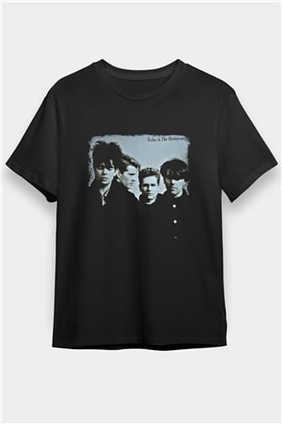 Echo and The Bunnymen Baskılı Unisex Siyah Tişört