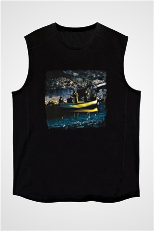 Echo and The Bunnymen Baskılı Unisex Siyah Kolsuz Tişört