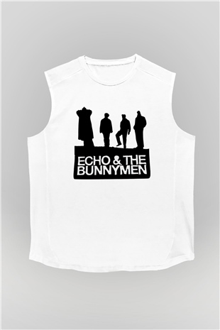 Echo and the Bunnymen Beyaz Unisex Kolsuz Tişört