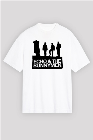 Echo and the Bunnymen Beyaz Unisex Oversize Tişört T-Shirt