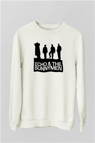 Echo and the Bunnymen Beyaz Unisex Sweatshirt