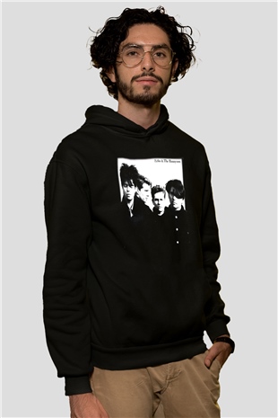 Echo and the Bunnymen Siyah Unisex Hoodie
