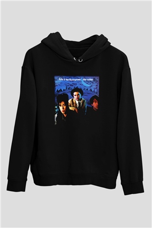 Echo and the Bunnymen Siyah Unisex Hoodie