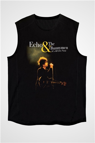 Echo and the Bunnymen Siyah Unisex Kolsuz Tişört