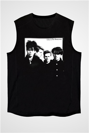 Echo and the Bunnymen Siyah Unisex Kolsuz Tişört