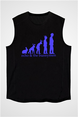 Echo and the Bunnymen Siyah Unisex Kolsuz Tişört