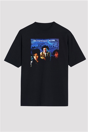 Echo and the Bunnymen Siyah Unisex Oversize Tişört T-Shirt