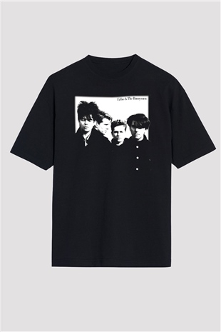 Echo and the Bunnymen Siyah Unisex Oversize Tişört T-Shirt