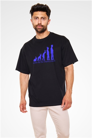 Echo and the Bunnymen Siyah Unisex Oversize Tişört T-Shirt