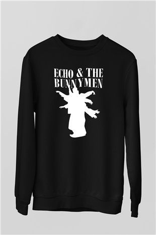 Echo and the Bunnymen Siyah Unisex Sweatshirt