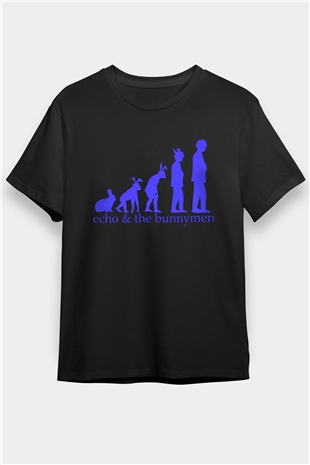 Echo and the Bunnymen Siyah Unisex Tişört T-Shirt - TişörtFabrikası
