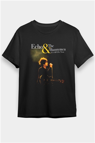 Echo and the Bunnymen Siyah Unisex Tişört T-Shirt - TişörtFabrikası