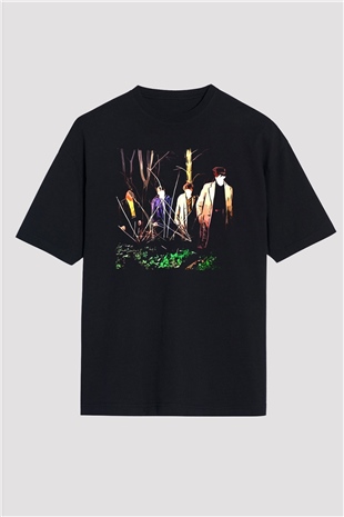 Echo and the Bunnymen Siyah Oversize Tişört Oversize T-shirt - TişörtFabrikası