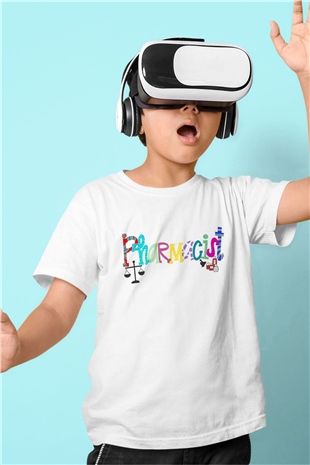 Eczacı Beyaz Unisex Çocuk Tişört