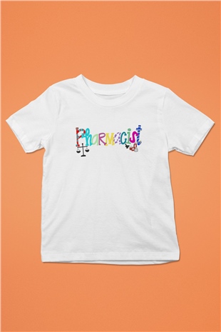 Eczacı Beyaz Unisex Çocuk Tişört