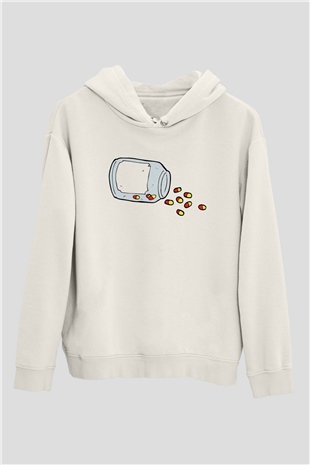 Eczacı Beyaz Unisex Hoodie