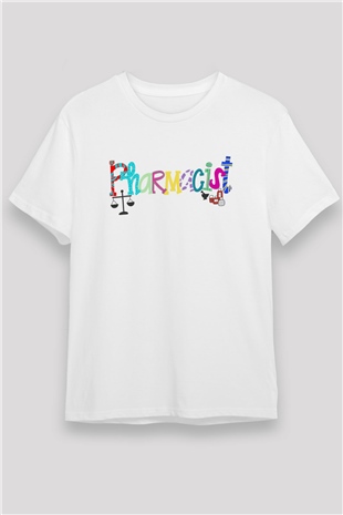 Eczacı Beyaz Unisex Tişört T-Shirt - TişörtFabrikası