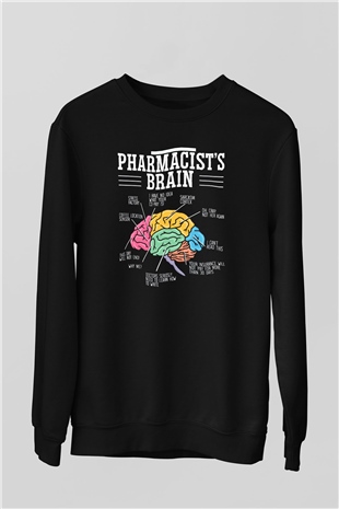 Eczacı Siyah Unisex Sweatshirt